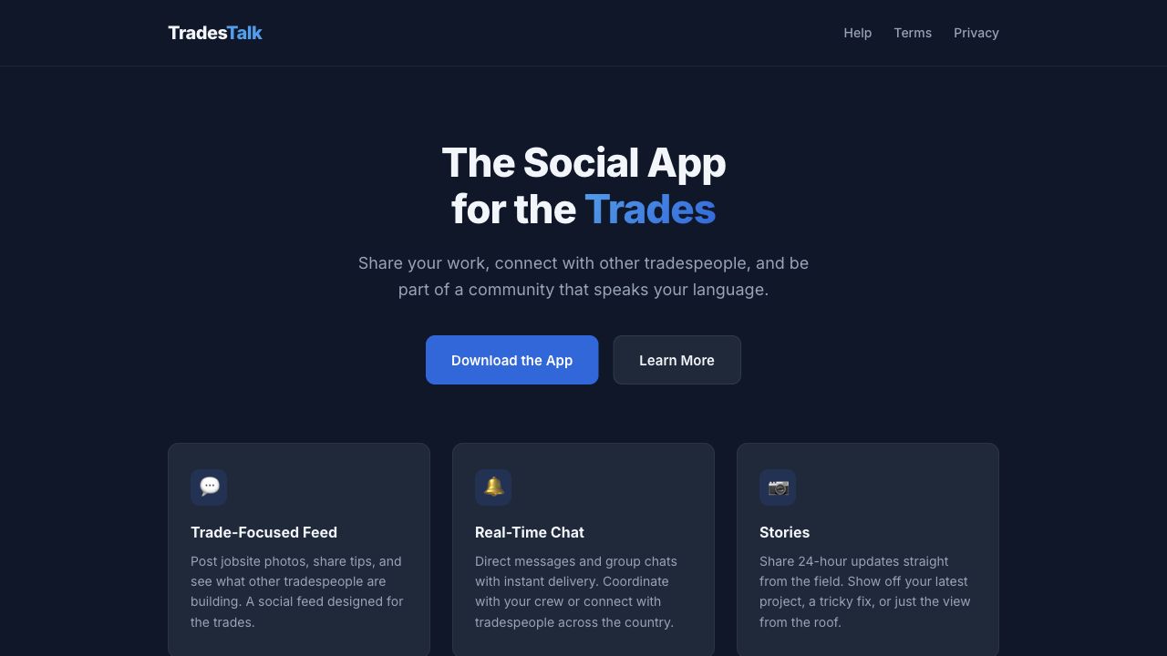 TradesMen Talk social feed preview